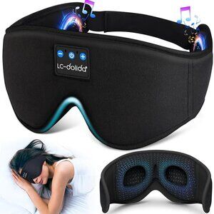 💥Sleep Headphones, 3D Sleep Mask Bluetooth Wireless Music Eye Mask 💥
